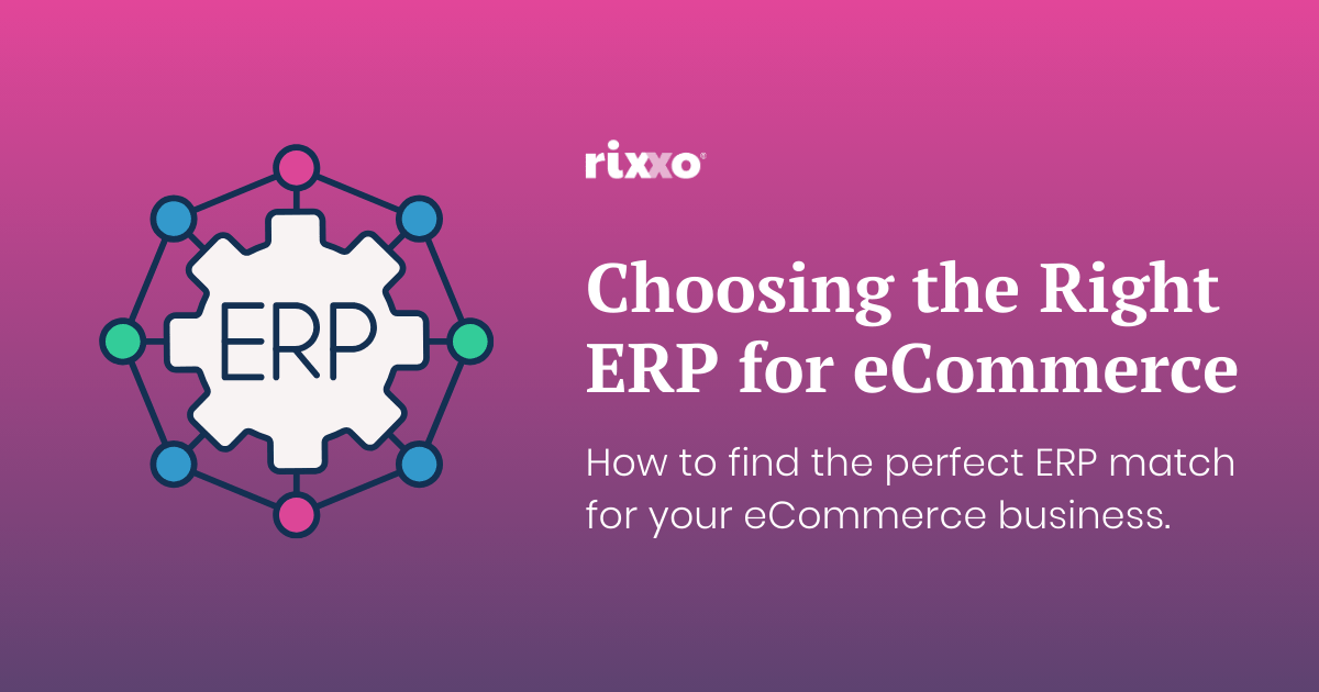 Finding Your Perfect Match: How to Choose the Right eCommerce ERP Solution for Your Business graphic depiction of an ERP for eCommerce