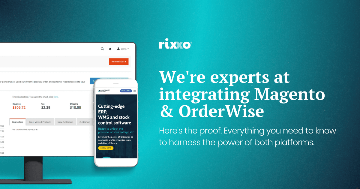 We’re experts at integrating Magento & OrderWise, here’s the proof Magento and Orderwise integration graphic
