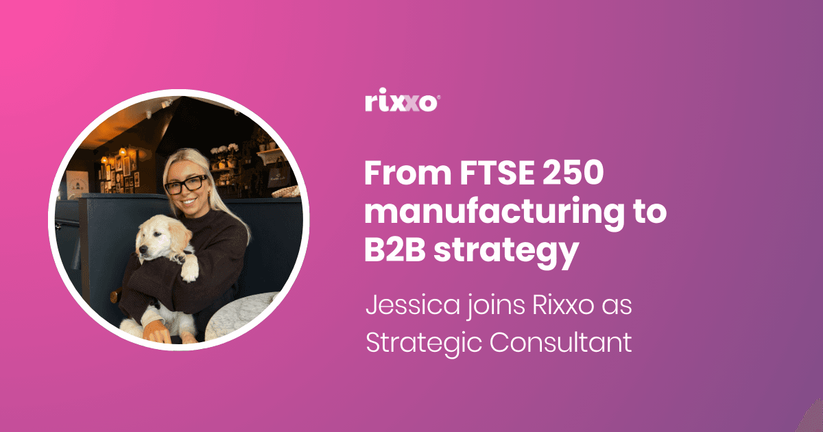 From FTSE 250 manufacturing to B2B eCommerce strategy: Jess joins Rixxo as Strategic Consultant From FTSE 250 manufacturing to B2B eCommerce strategy: Jess joins Rixxo as Strategic Consultant