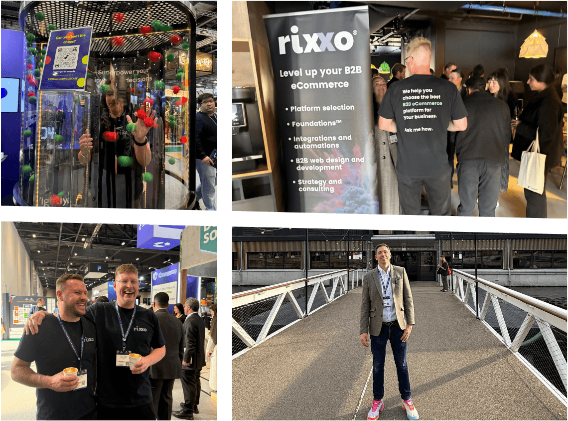 Rixxo team members at the expo event