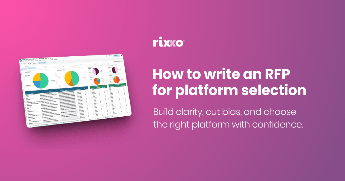 How to write an RFP for platform selection screenshot of the RFP template for platform selection