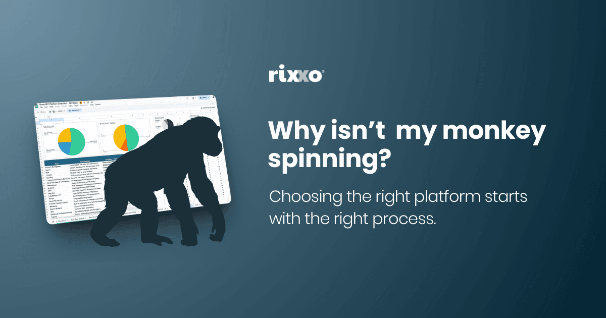 Why isn’t my monkey spinning? Rethinking how you choose a B2B eCommerce platform Why isn’t my monkey spinning? Rethinking how you choose a B2B eCommerce platform