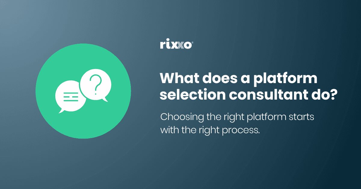 What does a platform selection consultant do? What does a platform selection consultant do?